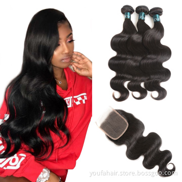 Wholesale 100 Virgin Human Hair Raw Cuticle Aligned Hair Mink Brazilian Remy Hair 3 Bundles With HD Lace Frontal Closure Vendor